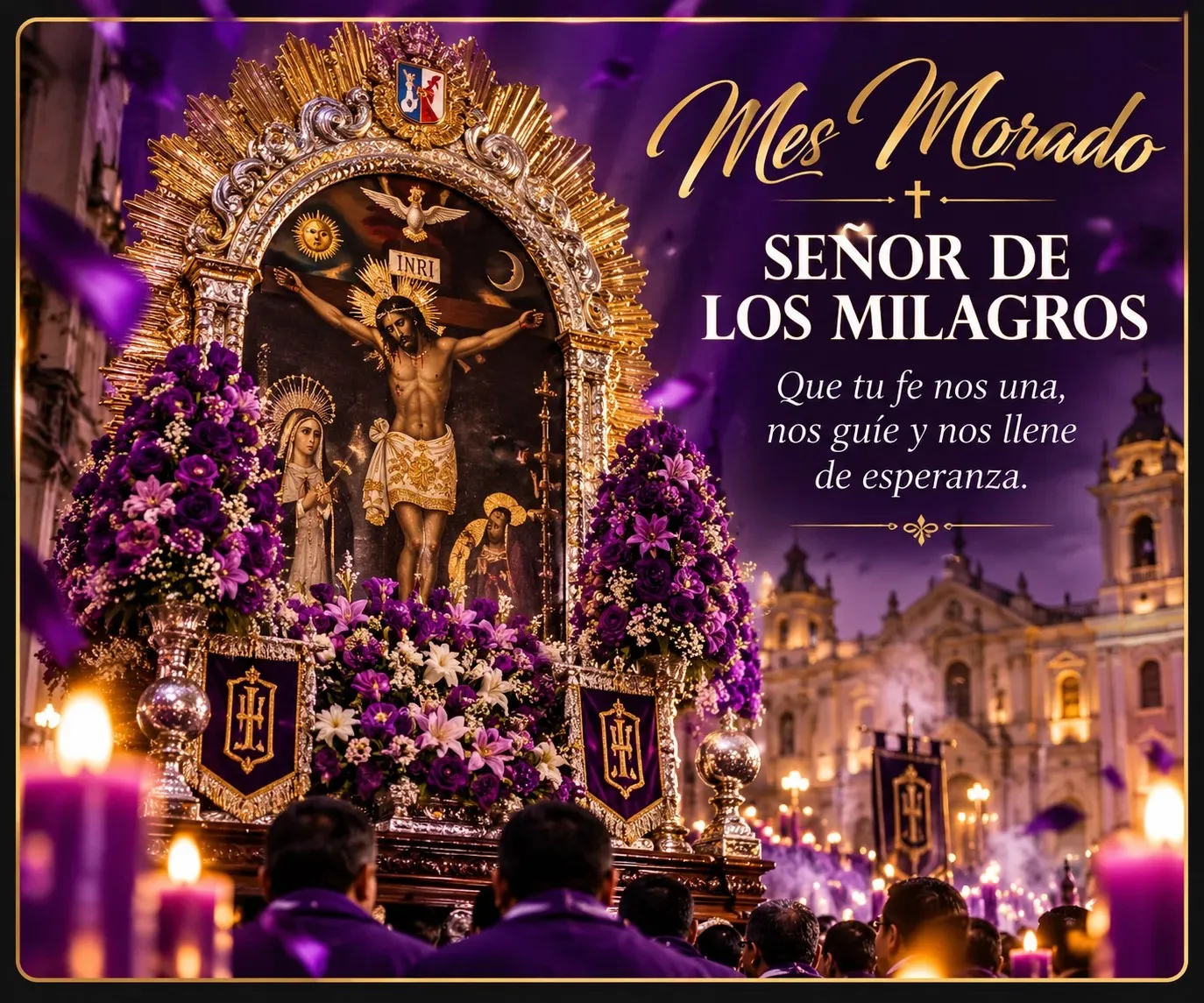 Imagen devocional del Señor de los Milagros